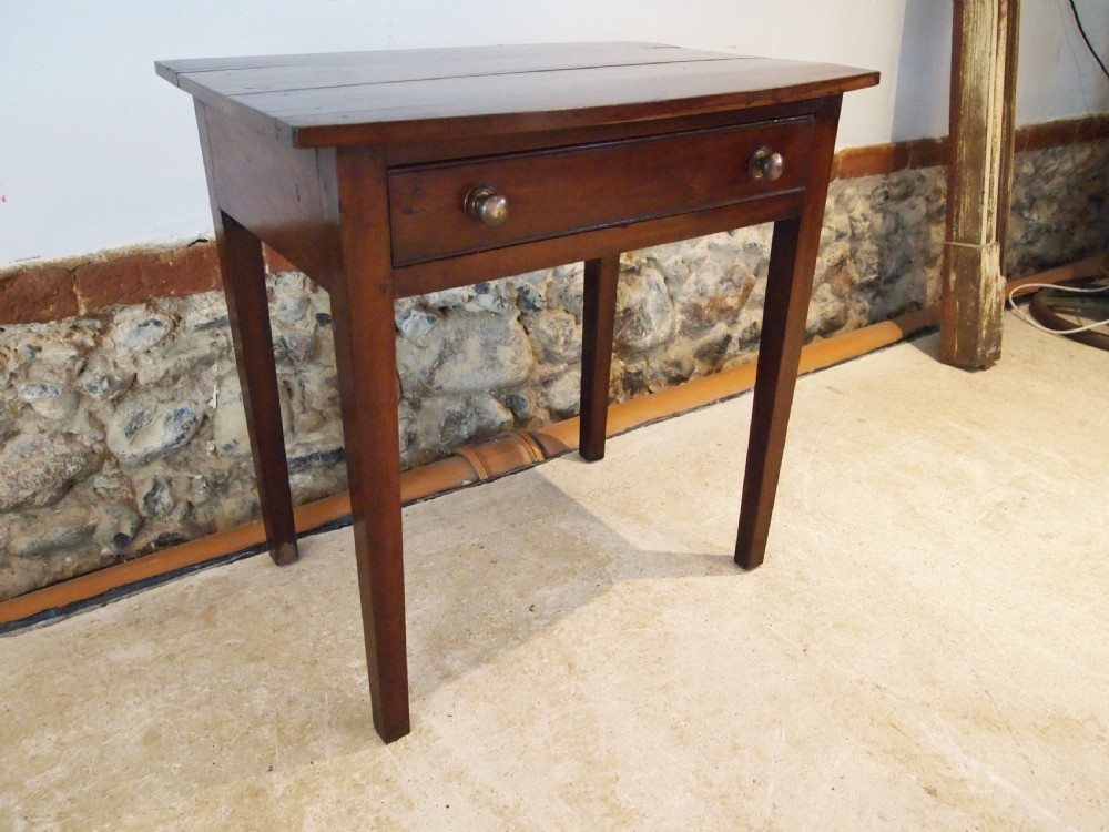 Table very rare George III Cherry side hall lamp console c1800 View X