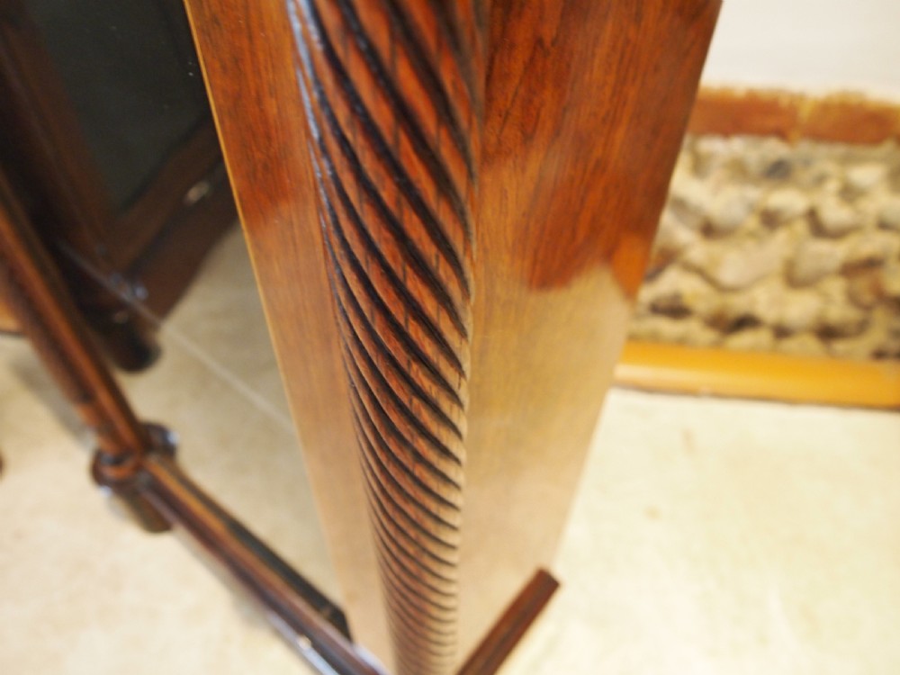 Wow outstanding pair of Edwardian Rosewood pier cabinets c1900 View XII