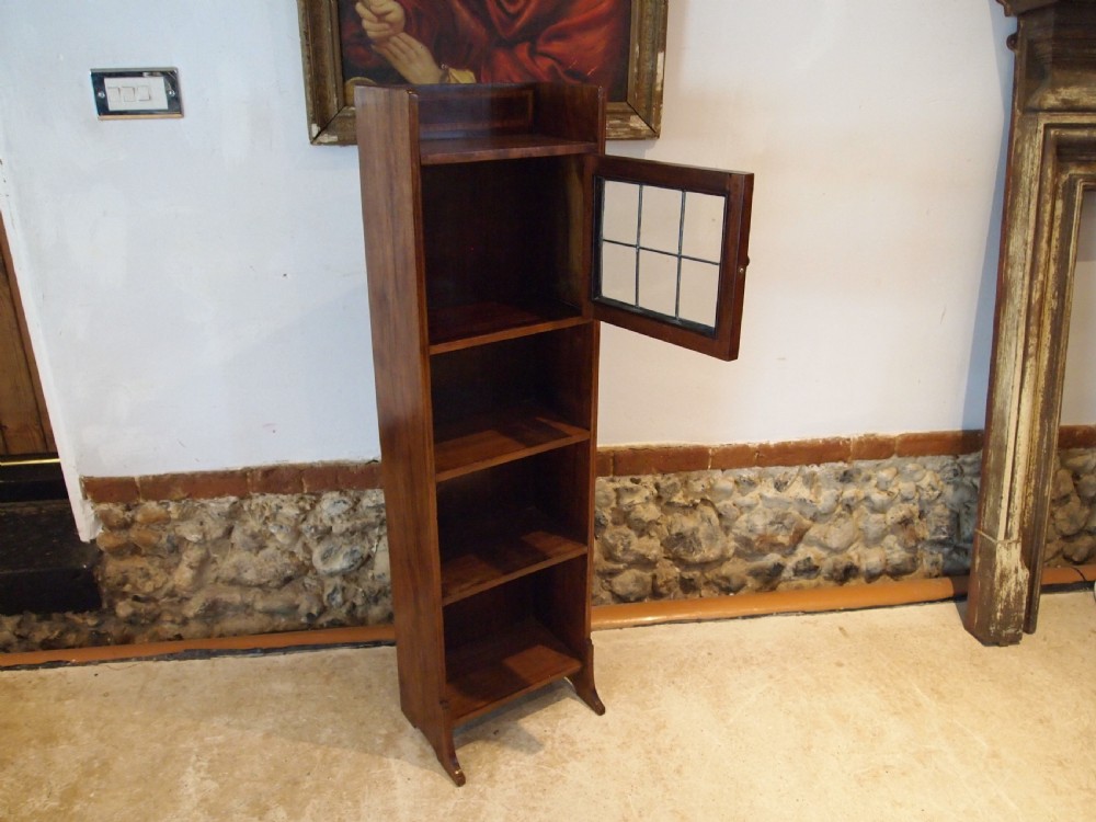 Bookcase Arts & Crafts Liberty & Co Caxton Walnut c1907 View VI