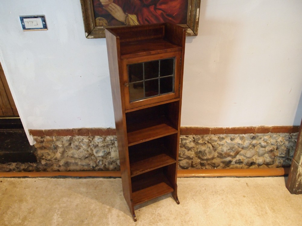 Bookcase Arts & Crafts Liberty & Co Caxton Walnut c1907 View X