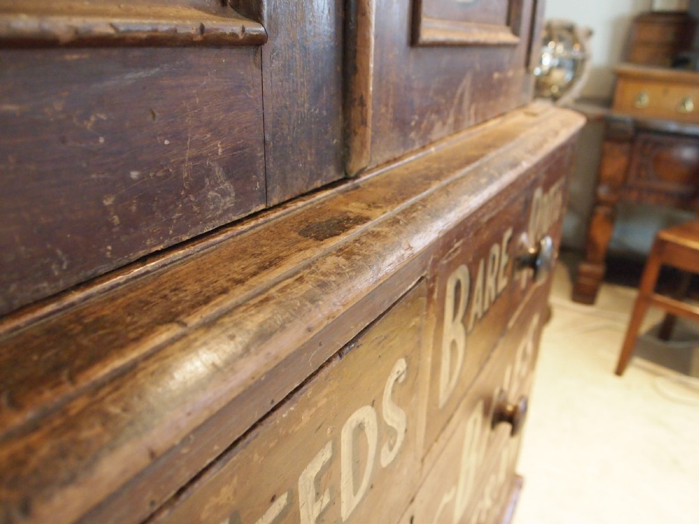 Chest of drawers Cupboard press Victorian pantry c1850 View IX