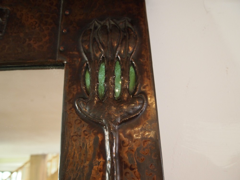 Mirror outstanding Arts & Crafts Glasgow school c1890 View II