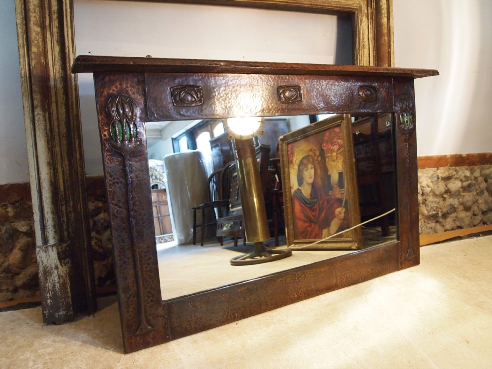 Mirror outstanding Arts & Crafts Glasgow school c1890 View VI
