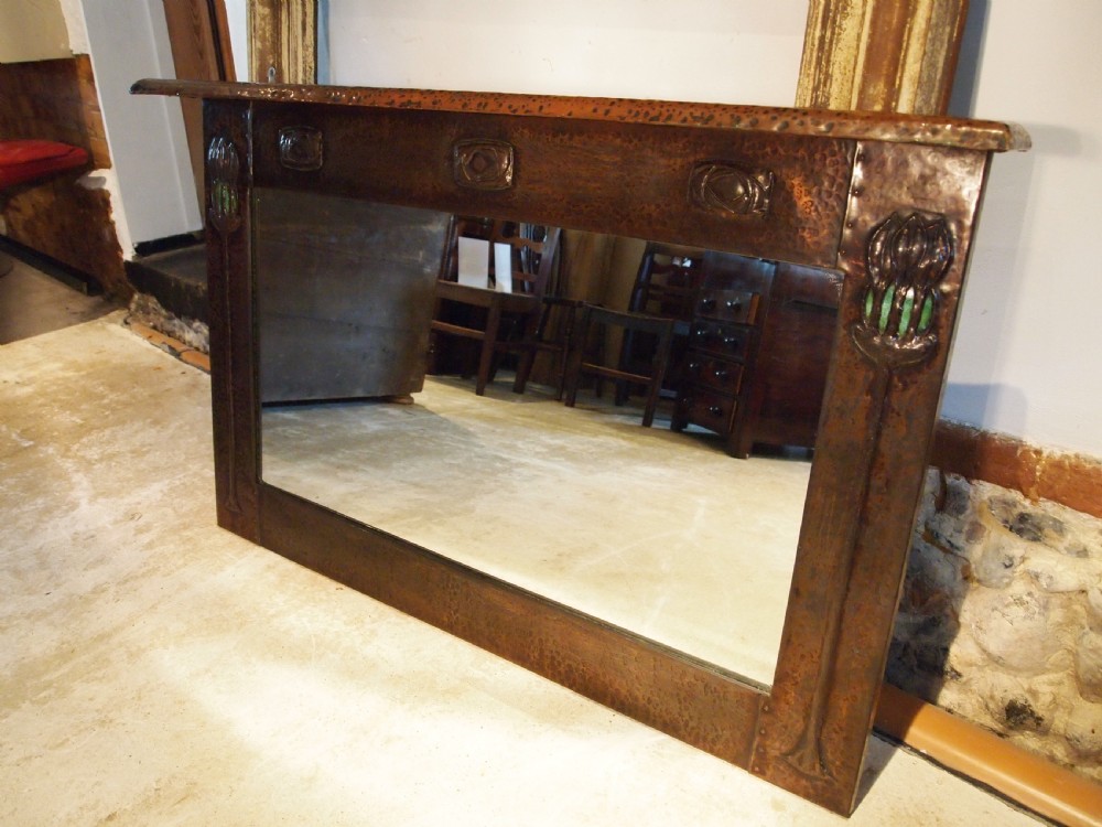 Mirror outstanding Arts & Crafts Glasgow school c1890 View X