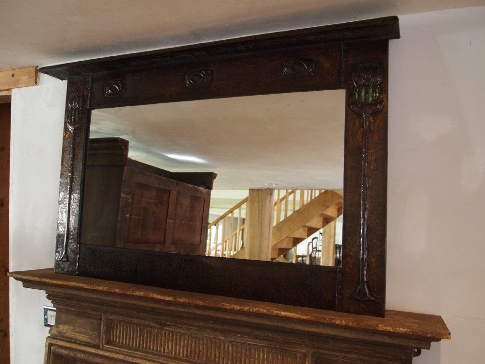 Mirror outstanding Arts & Crafts Glasgow school c1890 View XII