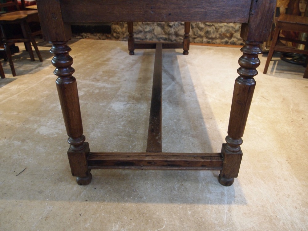 Table refectory farmhouse dining French Oak c1880 View V