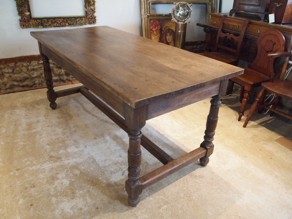 Table refectory Farmhouse dining French Chestnut c1890