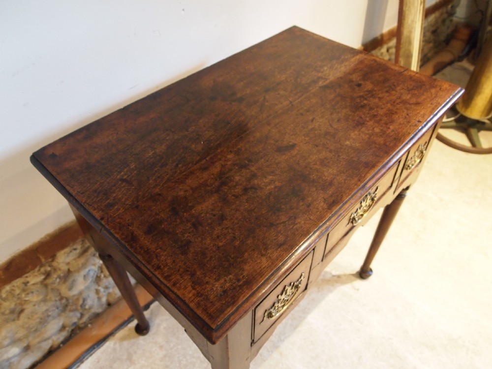 Table superb lowboy George III Oak c1770 View X