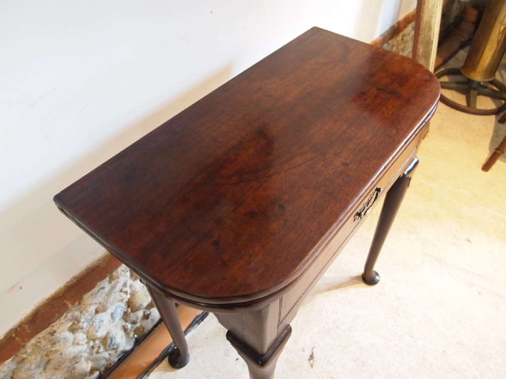 Table rare George II Irish Mahogany side hall console tea c1740 View II
