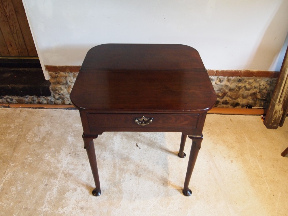 Table rare George II Irish Mahogany side hall console tea c1740 View V