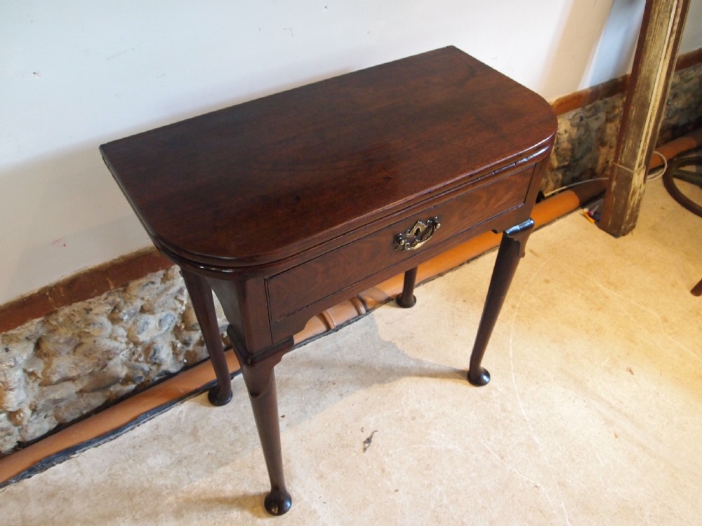 Table rare George II Irish Mahogany side hall console tea c1740 View VI