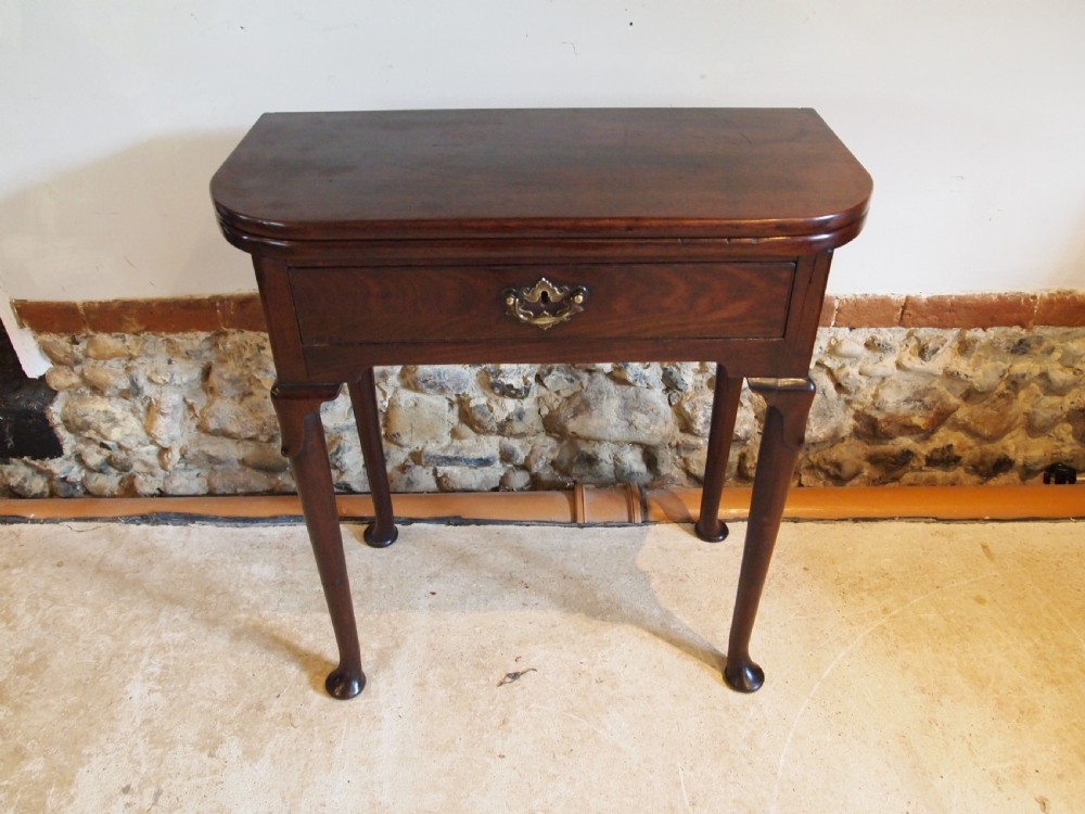 Table rare George II Irish Mahogany side hall console tea c1740 View IX
