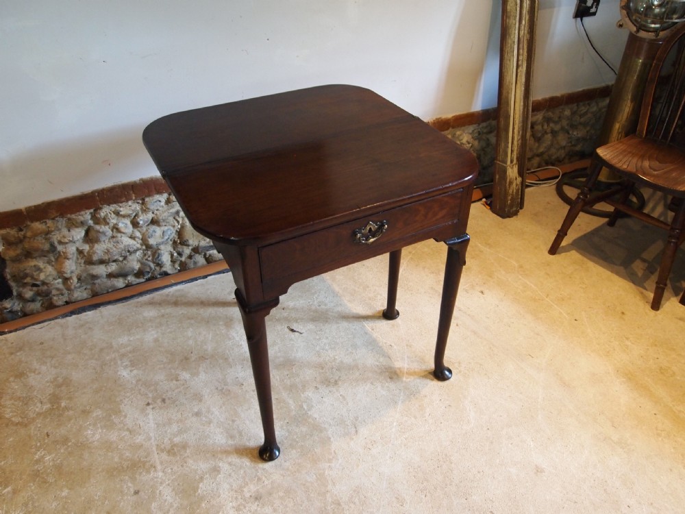 Table rare George II Irish Mahogany side hall console tea c1740 View X