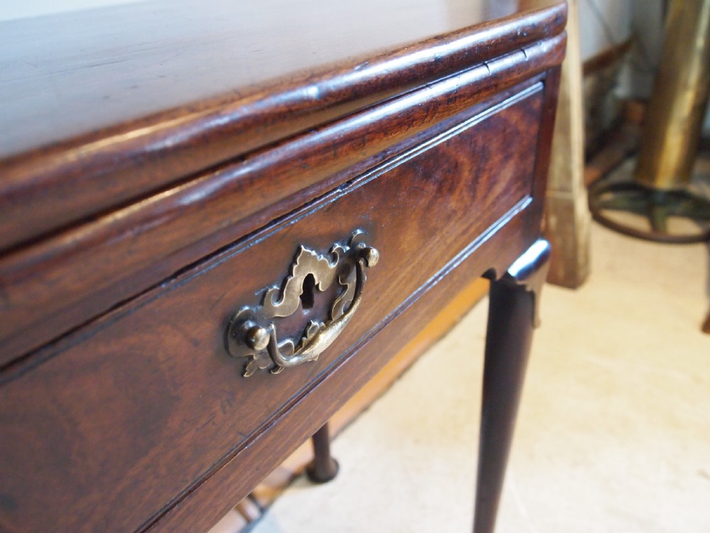 Table rare George II Irish Mahogany side hall console tea c1740 View XII