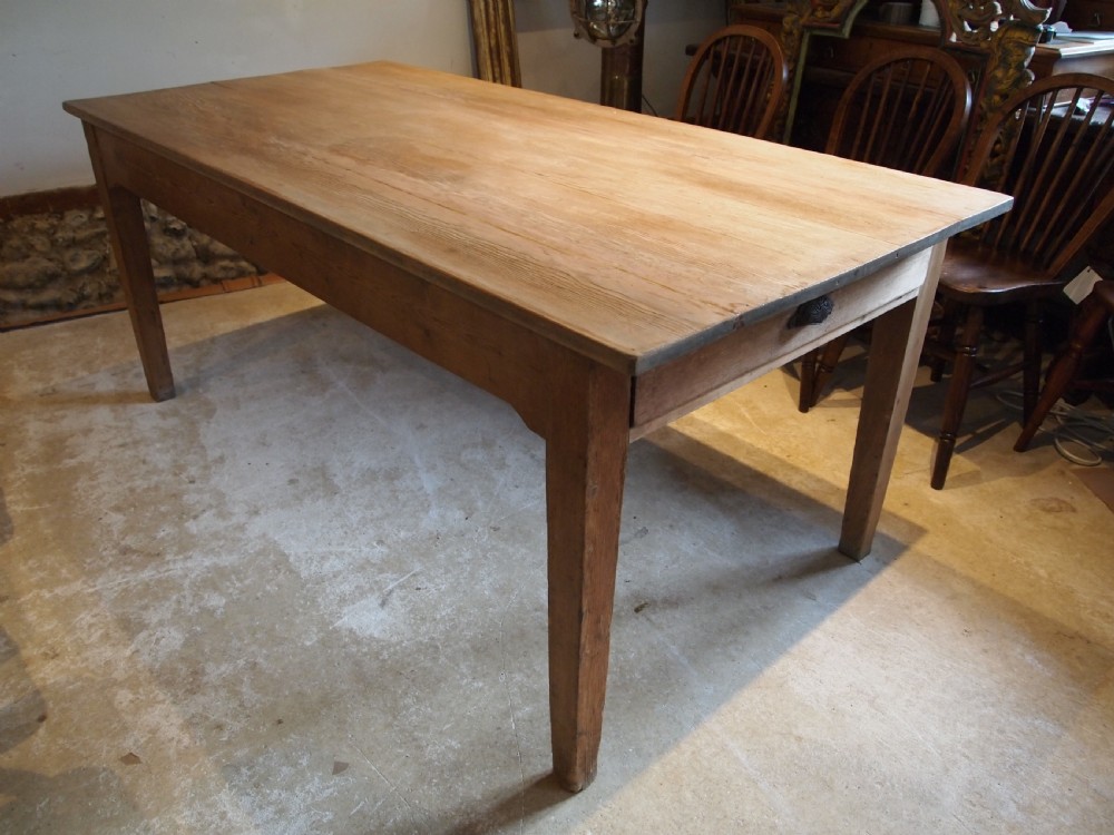 Table refectory farmhouse Victorian scrub top c1890