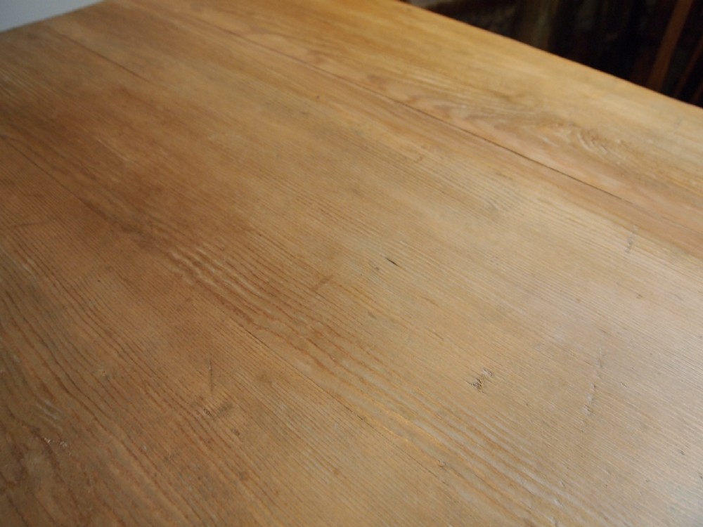 Table refectory farmhouse Victorian scrub top c1890 View X