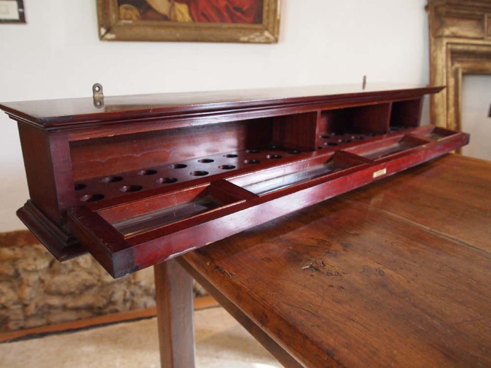 Snooker ball cabinet Victorian Orme and Sons Mahogany c1890 View III