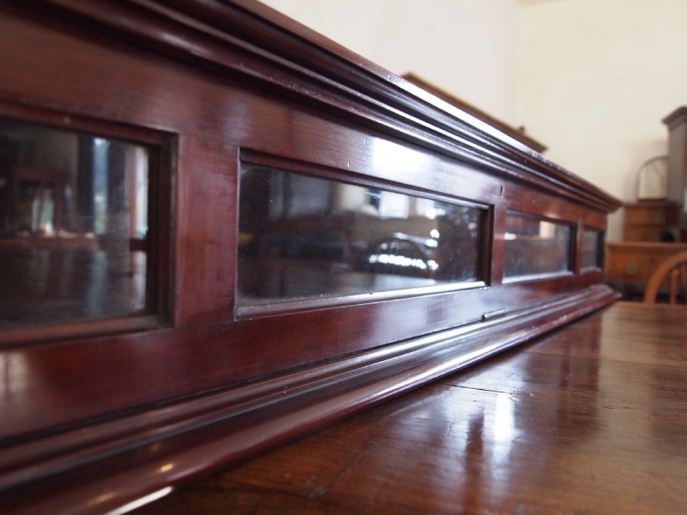 Snooker ball cabinet Victorian Orme and Sons Mahogany c1890 View V