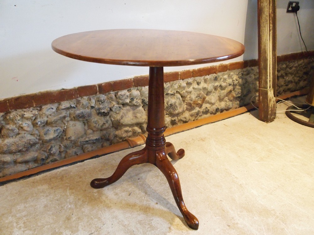 Table very rare George III Apple wood tilt top table c1780 View XI