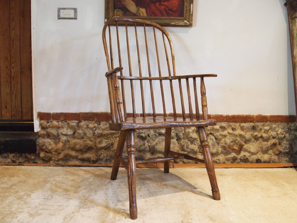 Chair rare primitive West Country Windsor Ash Elm George III c1790