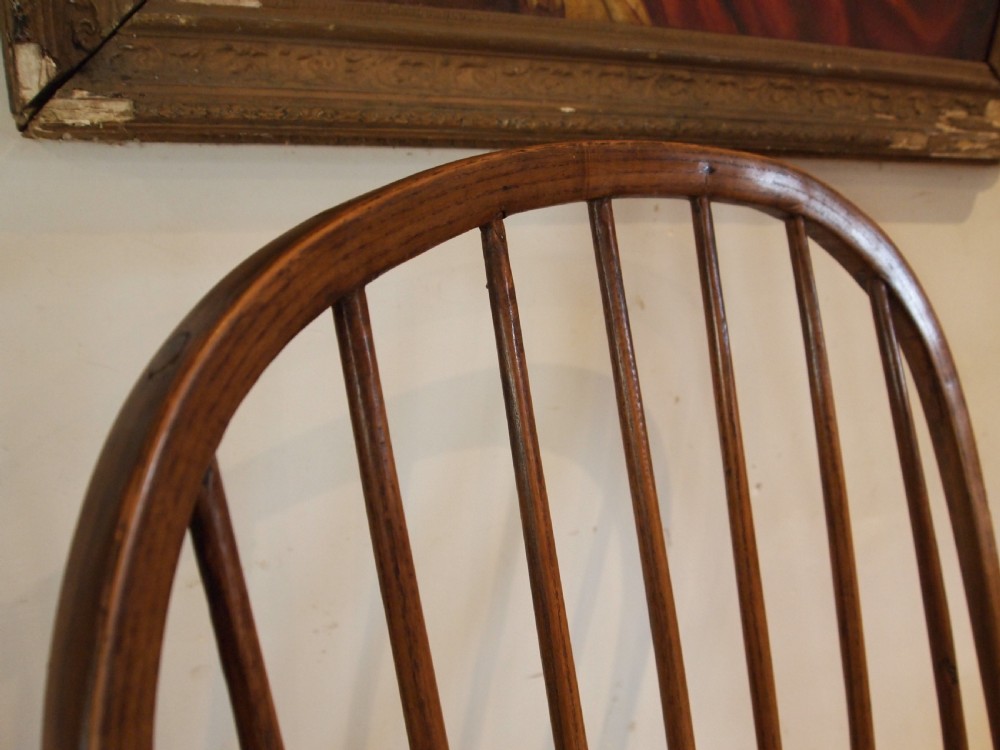 Chair rare primitive West Country Windsor Ash Elm George III c1790 View VIII