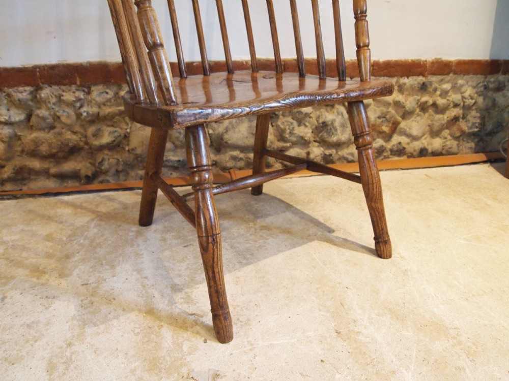 Chair rare primitive West Country Windsor Ash Elm George III c1790 View XII