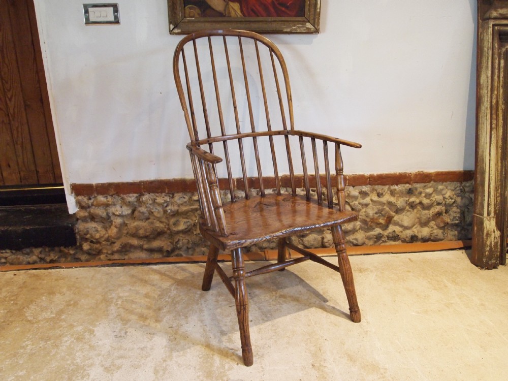 Chair rare primitive West Country Windsor Ash Elm George III c1790 View XIII