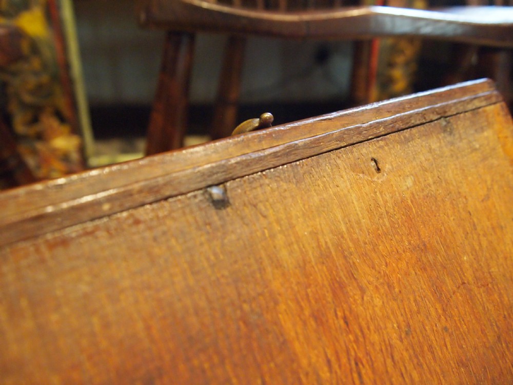 Table Charles II Oak side hall lowboy c1680 View XI