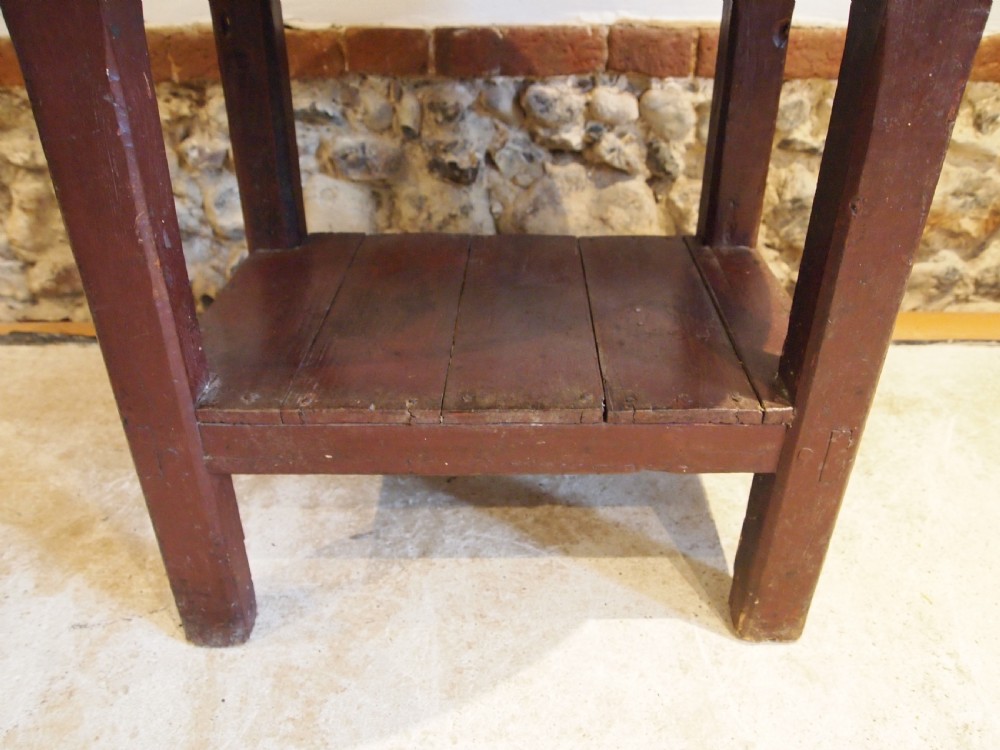 Table rare Irish cricket or tavern table Pine c1820 View VI