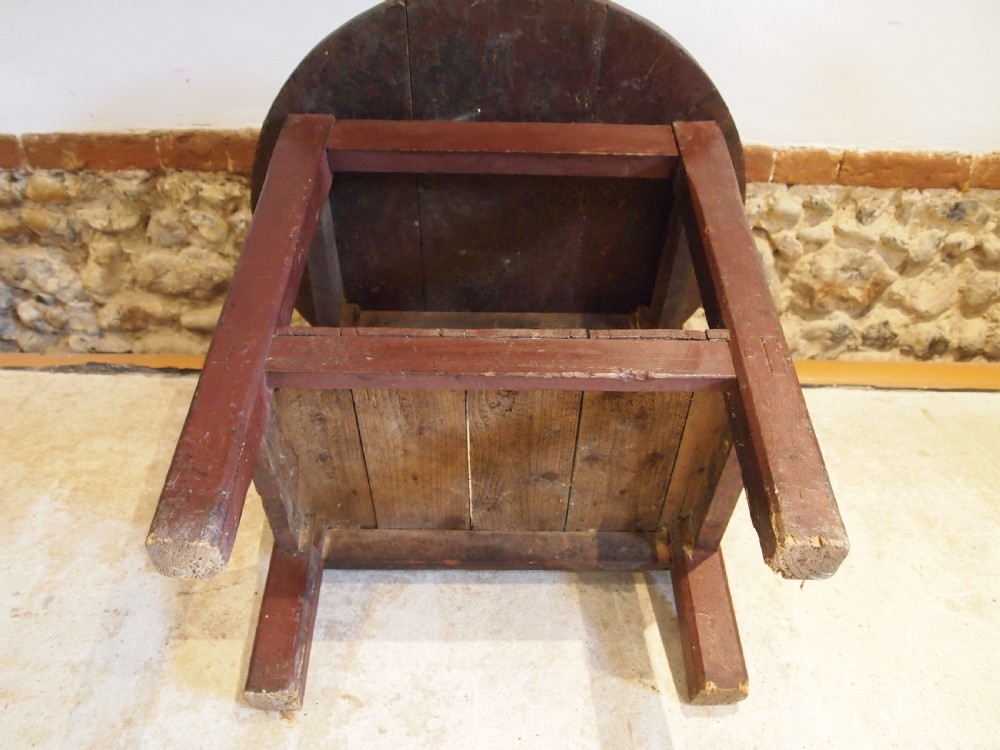 Table rare Irish cricket or tavern table Pine c1820 View VII