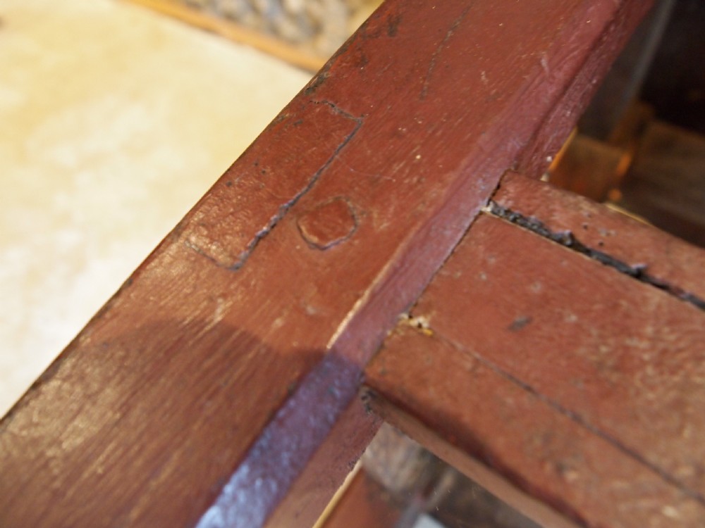 Table rare Irish cricket or tavern table Pine c1820 View IX