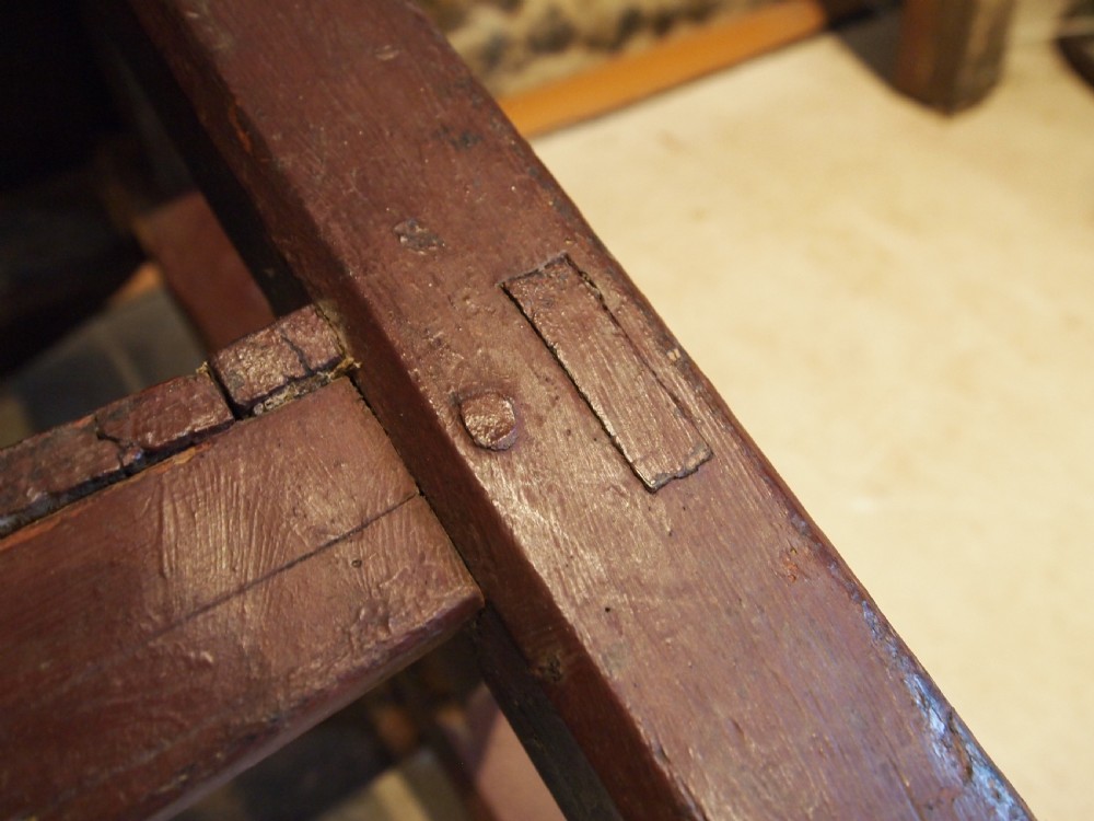 Table rare Irish cricket or tavern table Pine c1820 View X