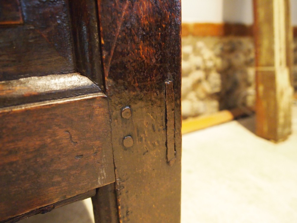 Coffer Welsh Oak chest trunk blanket box Queen Anne c1700 View X