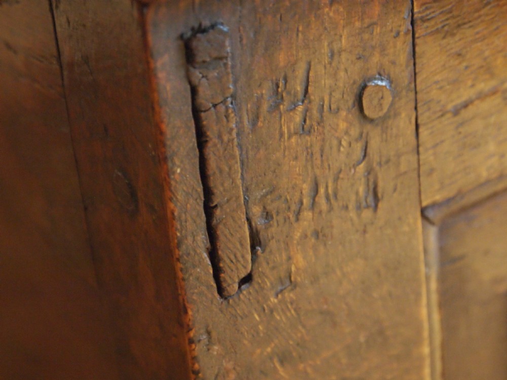 Coffer Welsh Oak chest trunk blanket box Queen Anne c1700 View XIII