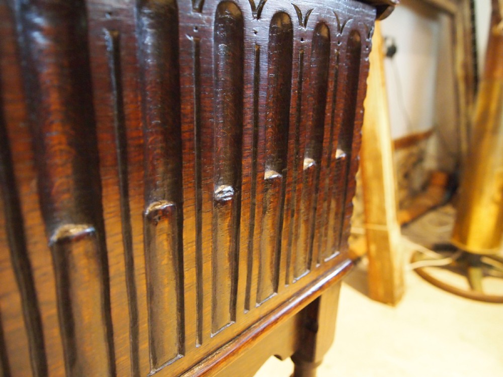 Bible box Charles II Oak c1680 View III