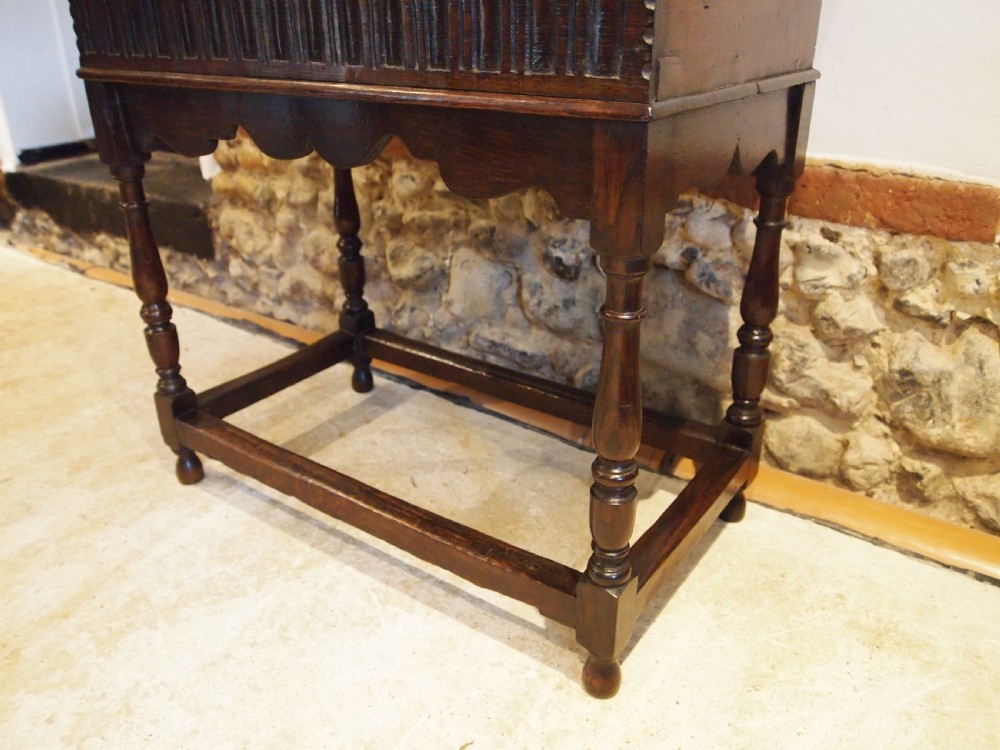 Bible box Charles II Oak c1680 View XII