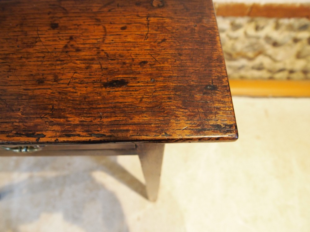 Table lowboy George III Oak side hall lamp c1770 View V