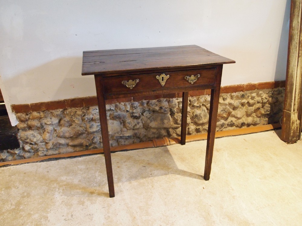 Table lowboy George III Oak side hall lamp c1770 View VI