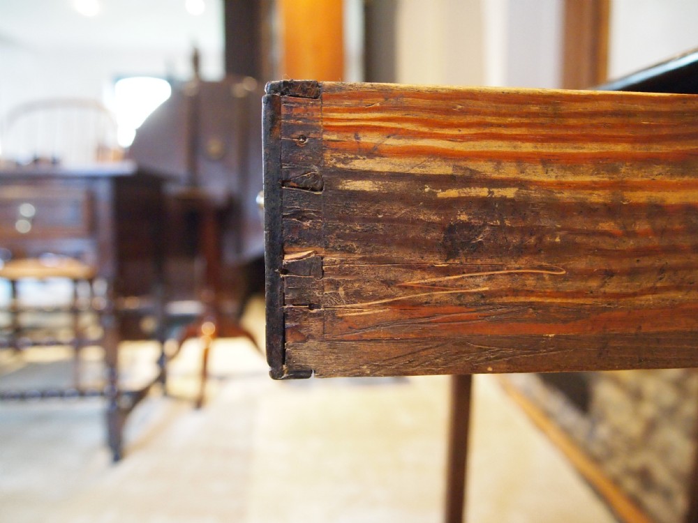 Table lowboy George III Oak side hall lamp c1770 View VIII