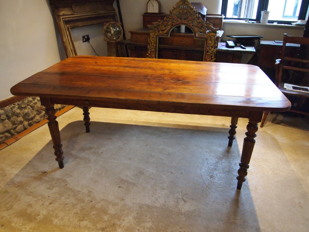 Table stunning rare Elm refectory West Country George IV c1820 View X