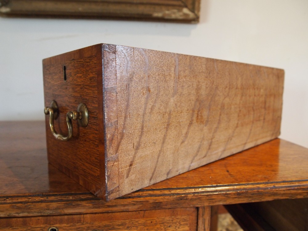Table lowboy George III Oak side hall lamp console c1790 View VII