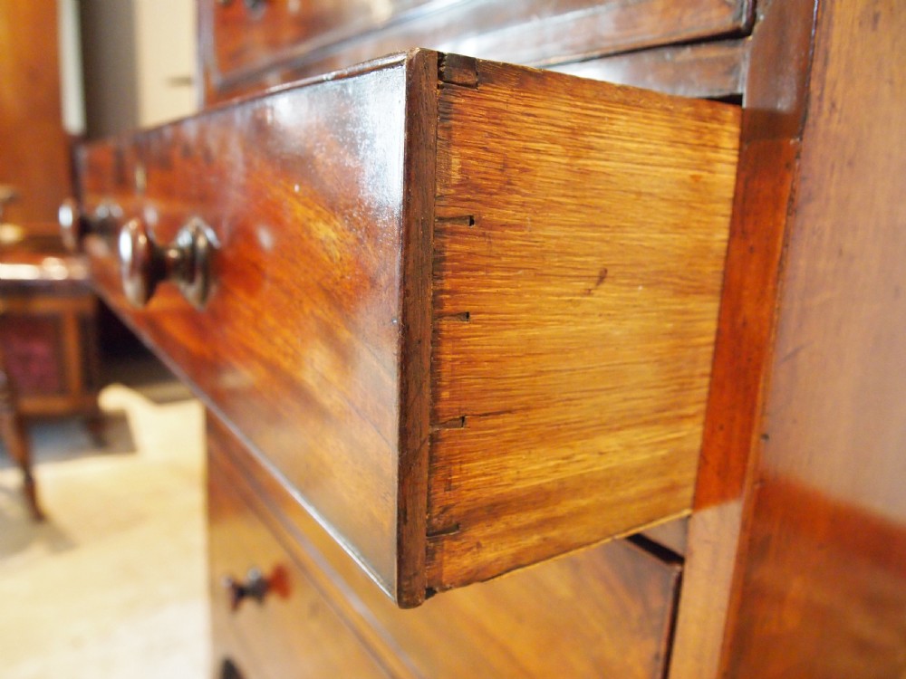 Chest of drawers Secretaire very rare small George IV Mahogany c1820 View VII