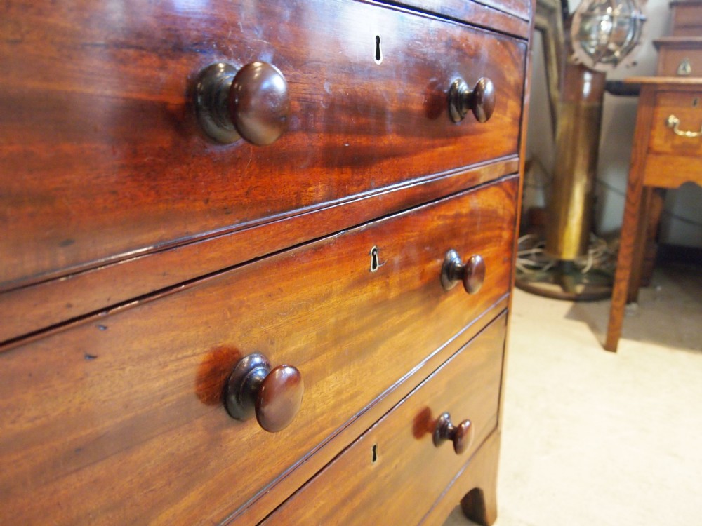 Chest of drawers Secretaire very rare small George IV Mahogany c1820 View XIII