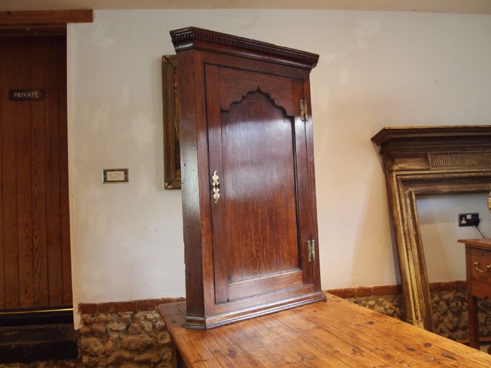 Corner cupboard cabinet Welsh oak George III c1790 View X