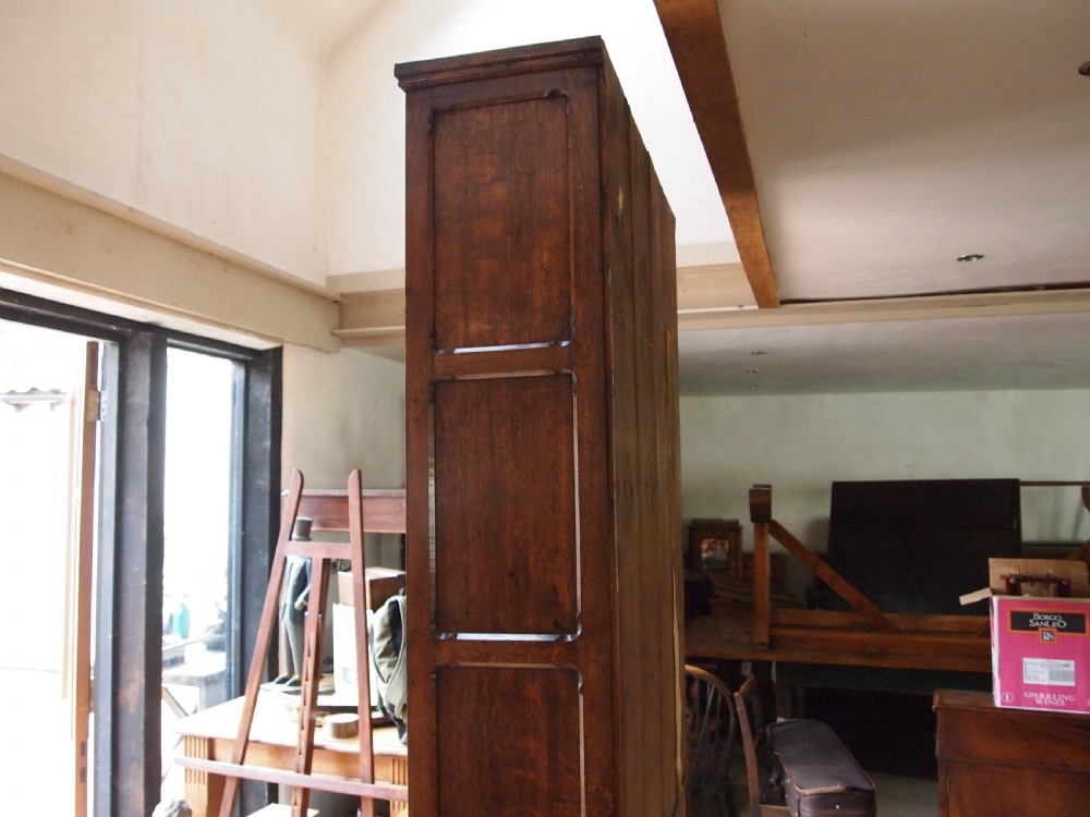 Bookcase display rare Arts & Crafts Gothic Oak Pugin inf c1880 View IV
