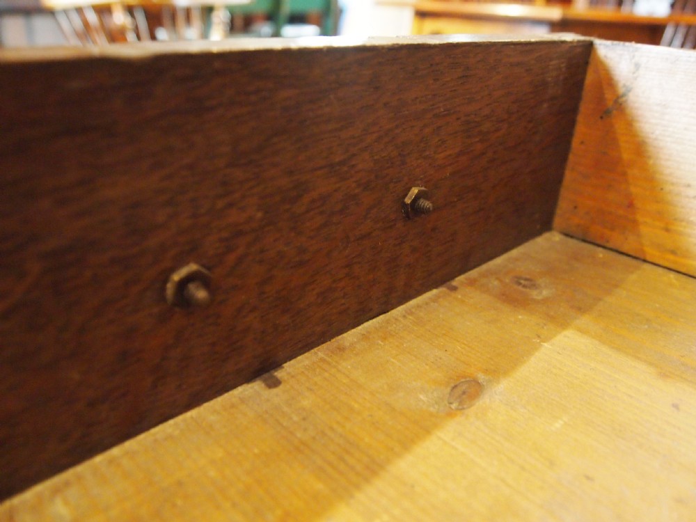 Table lowboy side hall lamp George III Oak c1770 View II