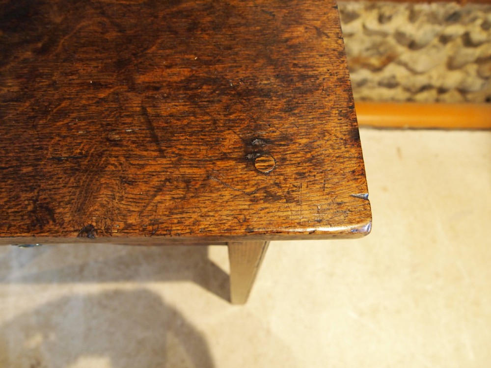 Table lowboy side hall lamp George III Oak c1770 View VII
