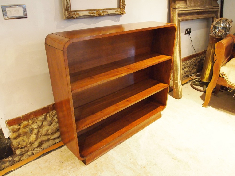 Bookcase Art Deco Walnut c1925
