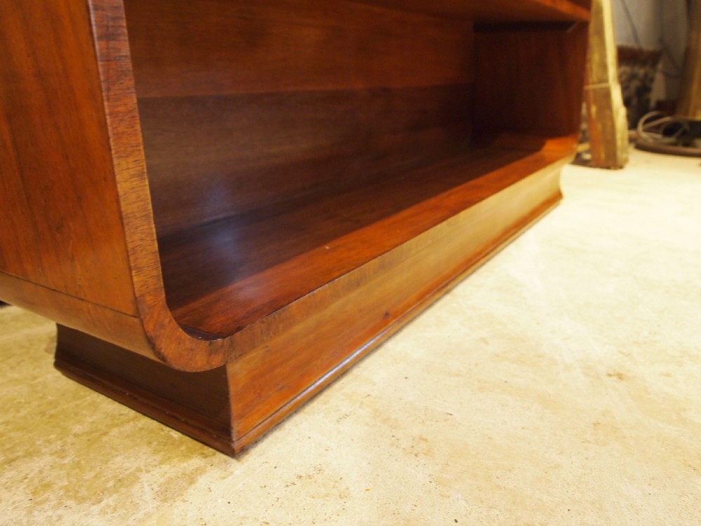 Bookcase Art Deco Walnut c1925 View III