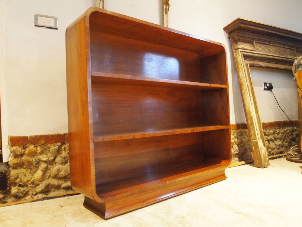Bookcase Art Deco Walnut c1925 View VI